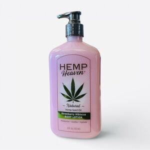 Hemp Heaven Natural Body Lotion | Strawberry Hibiscus | Hemp Seed Oil | 18 fl oz